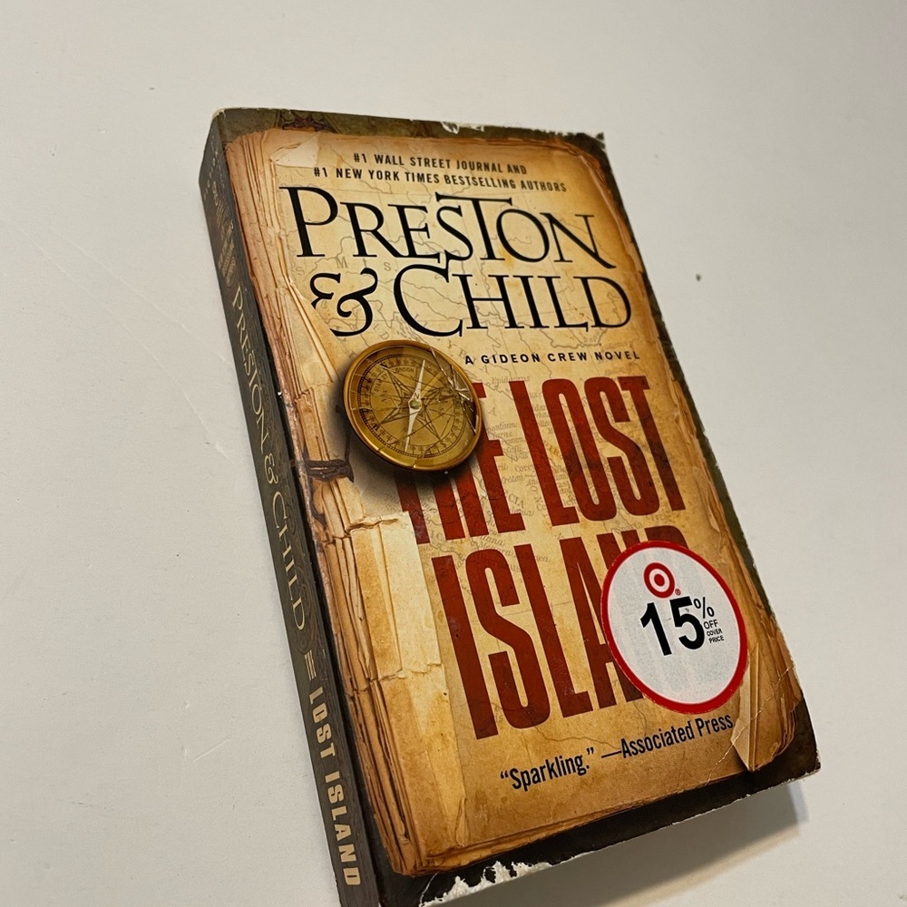 The Lost Island by Preston & Child, A Golden Crew Novel Book, Paperback
